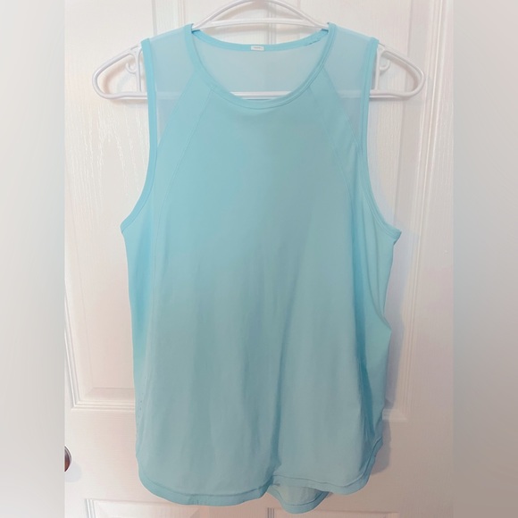 lululemon athletica Tops - Lululemon Light Blue Tank. Size: Medium. Snug Fit.